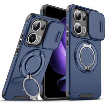 OPPO Reno13 Pro 5G Blue Case with Sliding Camshield & Ring Holder - 1