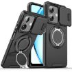 OPPO A3x Global Camshield Ring Holder Phone Case - Black - 1