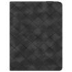 iPad Pro 13 2024 Black Rhombus Embossed Leather Tablet Case - 2