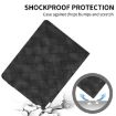 iPad Pro 13 2024 Black Rhombus Embossed Leather Tablet Case - 6