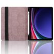Samsung Galaxy Tab S10+/S9 FE+ Pink Rhombus Embossed Leather Case - 4