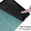Samsung Galaxy Tab S10+/S9 FE+ Green Rhombus Embossed Leather Case - 5
