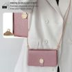 OPPO Find X8s 5G Rose Gold Crossbody Leather Phone Case - 5