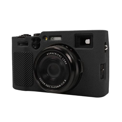 FUJIFILM X100VI Litchi Texture Silicone Protective Case - Black - 1