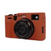 FUJIFILM X100VI Brown Litchi Texture Silicone Protective Case - 1
