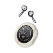 D9 1.46" 2-in-1 Bluetooth Earphone Smart Watch, Call/NFC/Heart Rate, Silver - 3