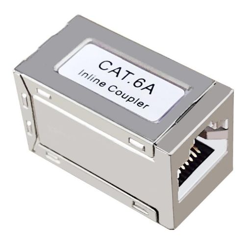 Shielded RJ45 Coupler Ethernet Cable Extender CAT6A Model - 1