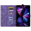 Tecno MegaPad 11 Purple Cartoon Sakura Cat Leather Tablet Case - 3