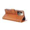 OPPO A5 Pro 5G Brown Leather Case with Rose Embossing & 3 Card Slots - 5