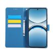 OPPO Find X8 Pro 5G Blue Leather Case with Rose Flower & 3 Card Slots - 4
