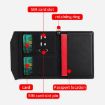 Magnetic Passport Card Holder RFID Anti-theft Document Bag - Black - 5