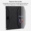 Magnetic Passport Card Holder RFID Anti-theft Document Bag - Black - 7