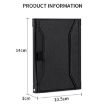 Magnetic Passport Card Holder RFID Anti-theft Document Bag - Black - 9