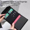 Purple RFID Anti-theft Magnetic Passport Card Holder Document Bag - 4