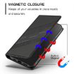 Ulefone Note 19 Retro Leather Wallet Phone Case - Black, Embossed - 5
