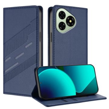 Ulefone Note 19 Retro Leather Wallet Phone Case - Dark Blue - 1