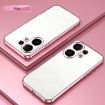 Vivo S30 Pink Transparent Plating Fine Hole Phone Case - 2