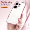 Vivo S30 Blue Transparent Plating Fine Hole Phone Case - 6