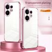 Vivo S30 Transparent Plating Fine Hole Phone Case - Black - 3