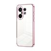 Vivo S30 Pro Mini Pink Transparent Plating Fine Hole Phone Case - 1