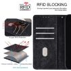 Redmi Note 14S 4G Black Leather RFID Blocking Phone Case - 6