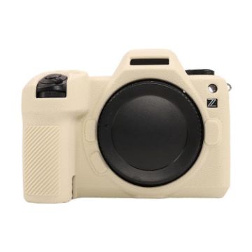 Nikon Z6III White Litchi Texture Soft Silicone Protective Case - 1