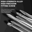LUOWEI LITTLE BOY Alloy Magnetic Screwdriver Set with Smooth Bearings - 6