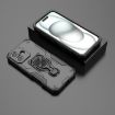 iPhone 17 Black Metal Kickstand TPU Hybrid PC Case - 2