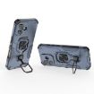 iPhone 17 Blue Metal Kickstand TPU Hybrid PC Case - 4