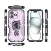 iPhone 17 Purple Metal Kickstand TPU Hybrid PC Case - 3