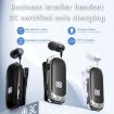 K88 Business Lavalier Single Ear Bluetooth Earphones - Black - 2