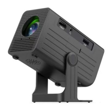 N6 1280x720P 70ANSI Android 11.0 Smart Mini Projector AU Plug Black - 1