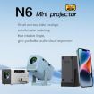 N6 1280x720P 70ANSI Android 11.0 Mini Projector, AU Plug, Blue - 5