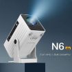 N6 1280x720P 70ANSI Android 11.0 Smart Mini Projector EU Plug Black - 6