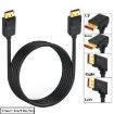 16K DisplayPort Extension Cable 1.8m, DP2.1 52Gbps 30Hz (Black) - 2