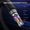 16K DisplayPort Extension Cable 3m, DP2.1 Upper Elbow 52Gbps 30Hz (Black) - 4