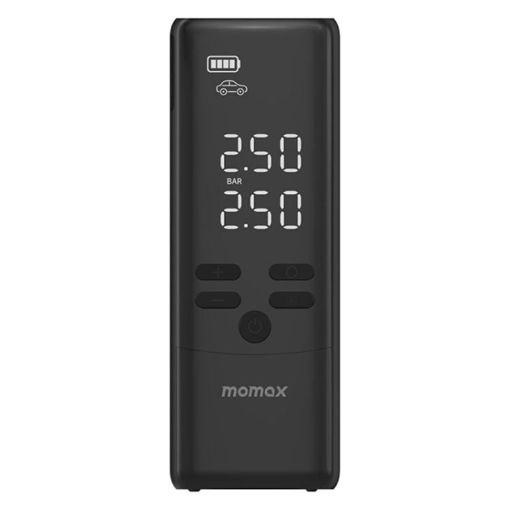MOMAX CR16D Portable Smart Electric Wireless Air Pump - Black - 1