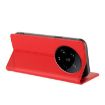 Xiaomi 14 Ultra 5G Red Retro Leather Wallet Phone Case Global - 3