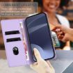 Xiaomi 14 Ultra 5G Global Retro Leather Wallet Case - Light Purple - 6