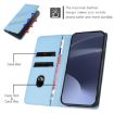 Xiaomi 14 Ultra 5G Global Wallet Retro Leather Phone Case Light Blue - 4