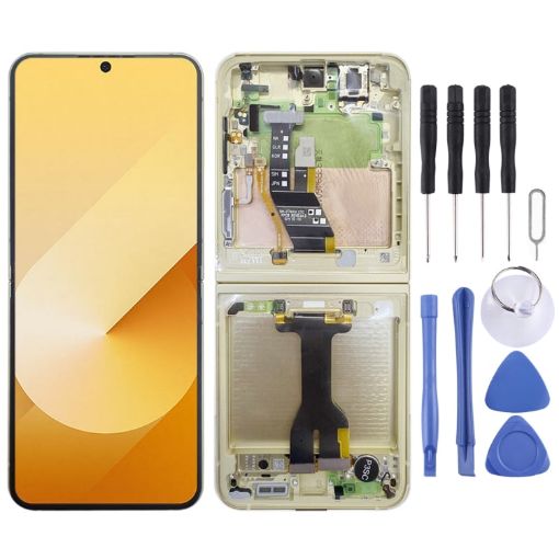 Samsung Galaxy Z Flip6 SM-F741B Yellow LCD Screen Digitizer Assembly - 1