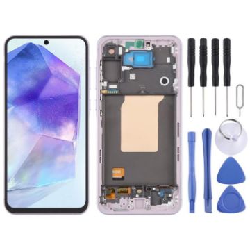 Samsung Galaxy A55 SM-A556B Pink OLED LCD Screen Digitizer Assembly - 1