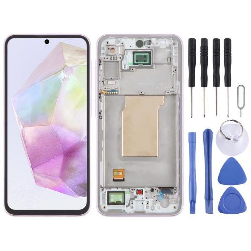 Samsung Galaxy A35 SM-A356B Pink OLED LCD Screen Digitizer Assembly - 1