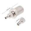F Female to CRC9/TS9 RF Male Coaxial Plug Nickel Connector Adapter - 4