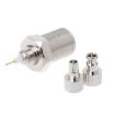 F Female to CRC9/TS9 RF Male Coaxial Plug Nickel Connector Adapter - 5