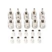 UHF Female Jack Crimped RF Connector Adapter for RG58 RG142 Cable - 10 Sets - 1