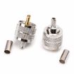 UHF Male PL259 Crimp Connector Adapter 10 PCS for RG58 RG142/3D-FB - 4