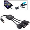 USB-C 3.1 OTG Charge HUB Cable for Galaxy S8/S8+/LG G6/Huawei P10 (Black) - 1
