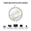 CAT7 Ultra-thin Flat Ethernet Cable 5m - Gold Plated, 10Gbps High Speed - 6