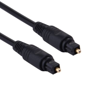 4.0mm OD Male to Male Optical Fiber Audio Cable 2m for DVD HDTV (Black) - 1